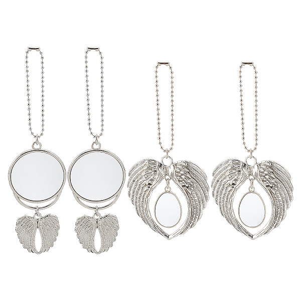 PandaHall SUPERFINDINGS 4 Sets 2 Style Alloy Pendant Decoration Cabochon Settings, Flat Round with Wind, Platinum, 170mm, 2 sets/style...
PandaHall SUPERFINDINGS 4 Sets 2 Style Alloy Pendant Decoration Cabochon Settings, Flat Round with Wind, Platinum, 170mm, 2 sets/style...