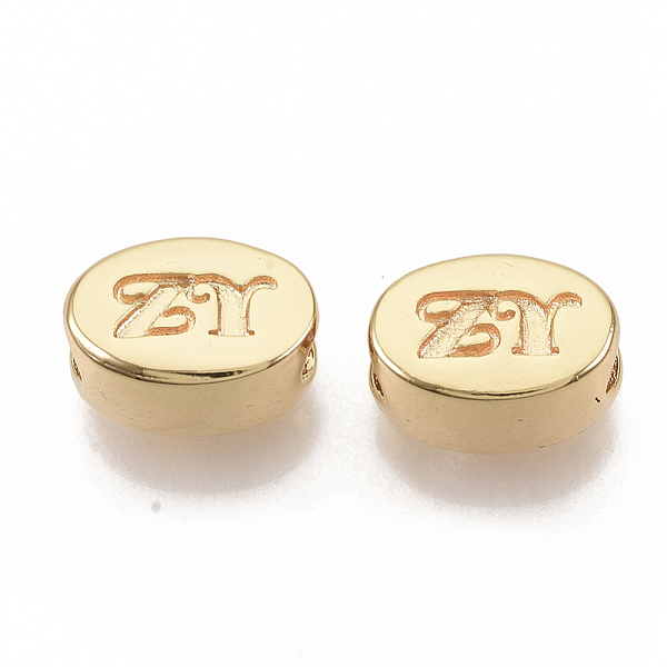 PandaHall Brass Beads, Nickel Free, Real 18K Gold Plated, Oval with Letter, 11.5x7.5x6.5mm, Hole: 3.5mm Brass Oval
PandaHall Brass Beads, Nickel Free, Real 18K Gold Plated, Oval with Letter, 11.5x7.5x6.5mm, Hole: 3.5mm Brass Oval