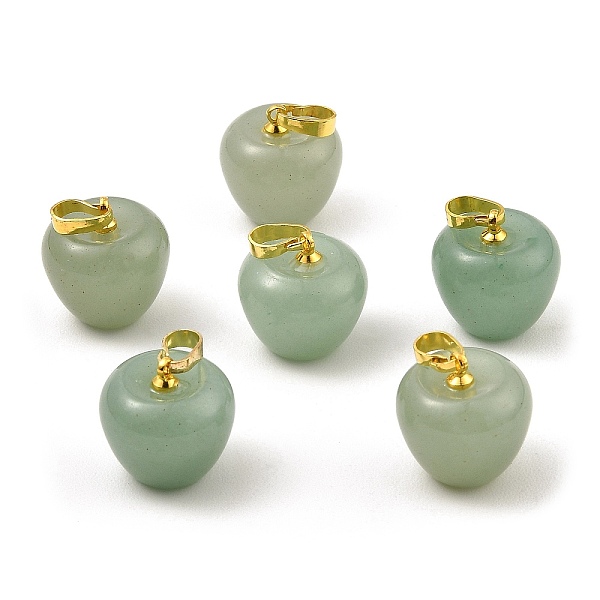 PandaHall Natural Green Aventurine Teacher Apple Charms, with Golden Plated Brass Snap on Bails, 14.5x14mm, Hole: 6.5x4mm Green Aventurine...
PandaHall Natural Green Aventurine Teacher Apple Charms, with Golden Plated Brass Snap on Bails, 14.5x14mm, Hole: 6.5x4mm Green Aventurine...