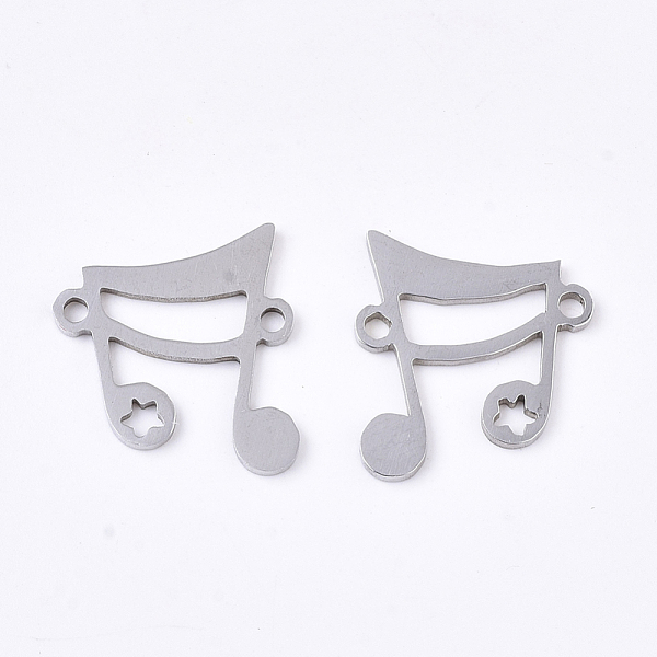 PandaHall 201 Stainless Steel Links connectors, Laser Cut Links, Musical Note, Stainless Steel Color, 15x14x1mm, Hole: 1.4mm 201 Stainless...
PandaHall 201 Stainless Steel Links connectors, Laser Cut Links, Musical Note, Stainless Steel Color, 15x14x1mm, Hole: 1.4mm 201 Stainless...