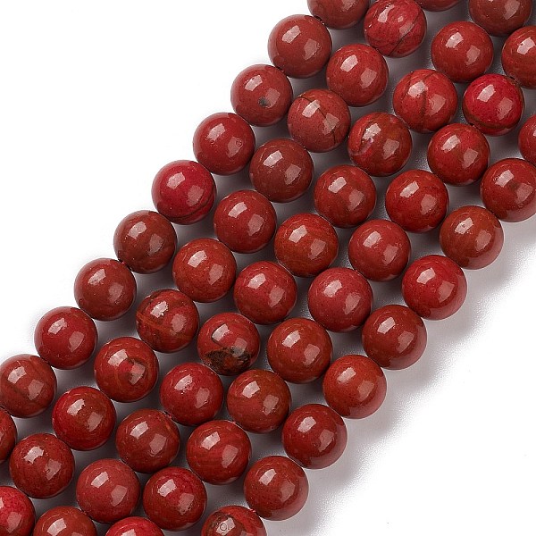 PandaHall Natural Howlite Beads Strand, Round, Dyed, FireBrick, 8.5mm, Hole: 0.8mm, about 47~48pcs/strand, 15.04~15.16''(38.2~38.5cm)..., Red
PandaHall Natural Howlite Beads Strand, Round, Dyed, FireBrick, 8.5mm, Hole: 0.8mm, about 47~48pcs/strand, 15.04~15.16''(38.2~38.5cm)..., Red