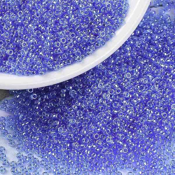 PandaHall MIYUKI Round Rocailles Beads, Japanese Seed Beads, (RR175) Transparent Sapphire Luster, 15/0, 1.5mm, Hole: 0.7mm, about..., Blue
PandaHall MIYUKI Round Rocailles Beads, Japanese Seed Beads, (RR175) Transparent Sapphire Luster, 15/0, 1.5mm, Hole: 0.7mm, about..., Blue