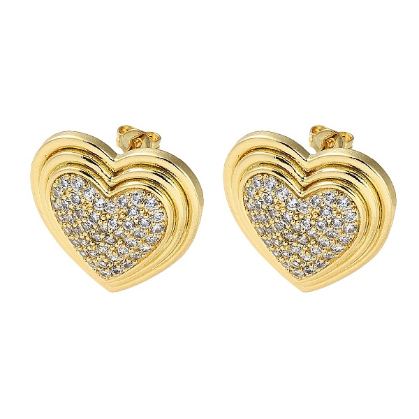 PandaHall Heart Rack Plating Brass Micro Pave Clear Cubic Zirconia Stud Earrings for Women, Long-Lasting Plated, Lead Free & Cadmium Free...
PandaHall Heart Rack Plating Brass Micro Pave Clear Cubic Zirconia Stud Earrings for Women, Long-Lasting Plated, Lead Free & Cadmium Free...