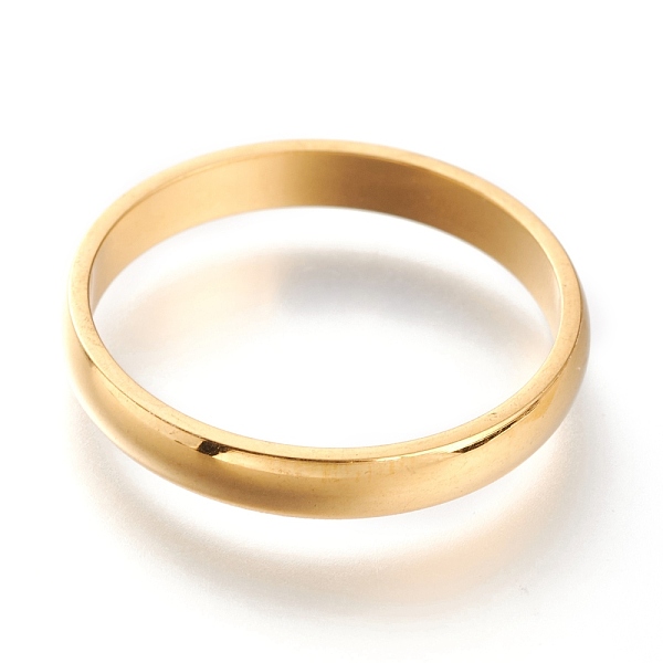PandaHall Ion Plating(IP) 304 Stainless Steel Plain Band Rings, Golden, 3mm, US Size 7~7 3/4(17.3~17.9mm) 304 Stainless Steel
PandaHall Ion Plating(IP) 304 Stainless Steel Plain Band Rings, Golden, 3mm, US Size 7~7 3/4(17.3~17.9mm) 304 Stainless Steel