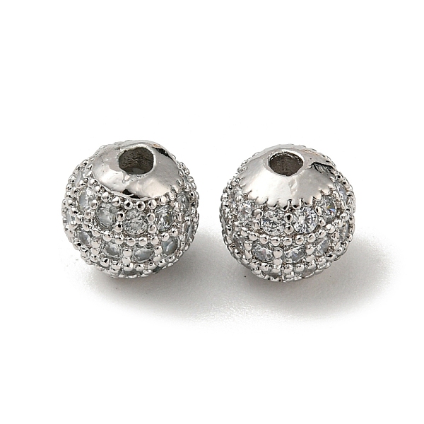 PandaHall Brass Micro Pave Cubic Zirconia Beads, Round, Real Platinum Plated, 6mm, Hole: 1.5mm Brass+Cubic Zirconia Round Clear
PandaHall Brass Micro Pave Cubic Zirconia Beads, Round, Real Platinum Plated, 6mm, Hole: 1.5mm Brass+Cubic Zirconia Round Clear