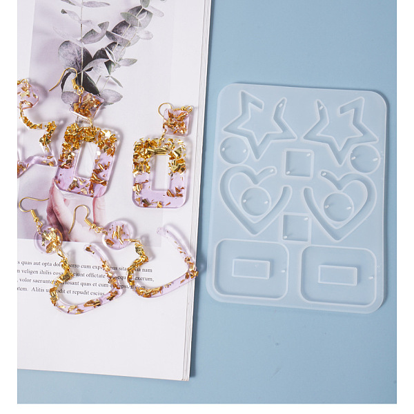 PandaHall Mixed Shape Pendant & Links Silicone Molds, Resin Casting Molds, For DIY UV Resin, Epoxy Resin Earring Jewelry Making, White...
PandaHall Mixed Shape Pendant & Links Silicone Molds, Resin Casting Molds, For DIY UV Resin, Epoxy Resin Earring Jewelry Making, White...