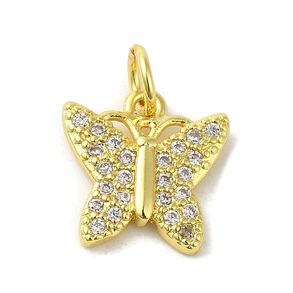 PandaHall Real 18K Gold Plated Brass Pave Cubic Zirconia Pendants, with Jump Rings, Butterfly, Clear, 12.5x12x2mm, Hole: 3mm Alloy+Cubic...
PandaHall Real 18K Gold Plated Brass Pave Cubic Zirconia Pendants, with Jump Rings, Butterfly, Clear, 12.5x12x2mm, Hole: 3mm Alloy+Cubic...