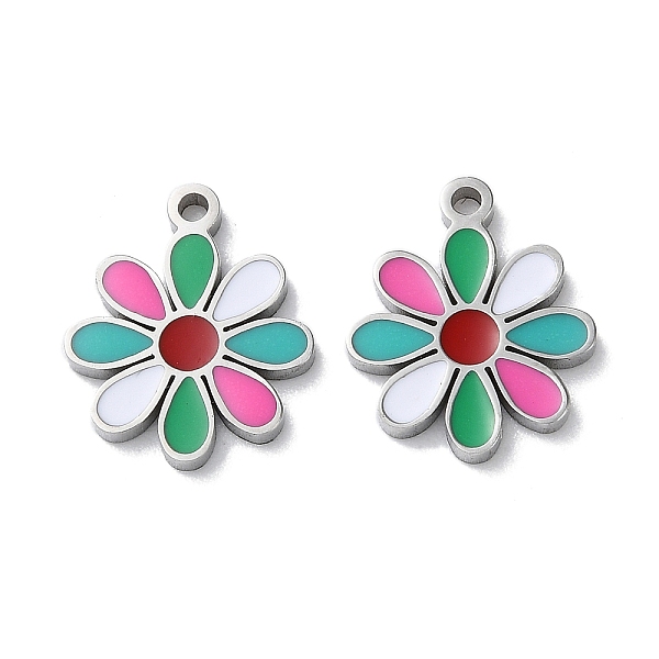 PandaHall 304 Stainless Steel Charms, with Enamel, Flower Charm, Stainless Steel Color, 13x11x1.5mm, Hole: 1.2mm Stainless Steel+Enamel...
PandaHall 304 Stainless Steel Charms, with Enamel, Flower Charm, Stainless Steel Color, 13x11x1.5mm, Hole: 1.2mm Stainless Steel+Enamel...