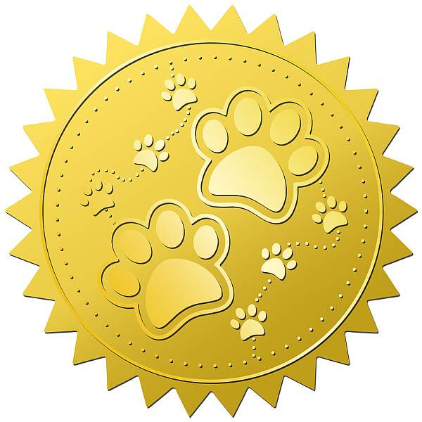 PandaHall 12 Sheets Self Adhesive Gold Foil Embossed Stickers, Round Dot Medal Decorative Decals for Envelope Card Seal, Paw Print, Size...
PandaHall 12 Sheets Self Adhesive Gold Foil Embossed Stickers, Round Dot Medal Decorative Decals for Envelope Card Seal, Paw Print, Size...