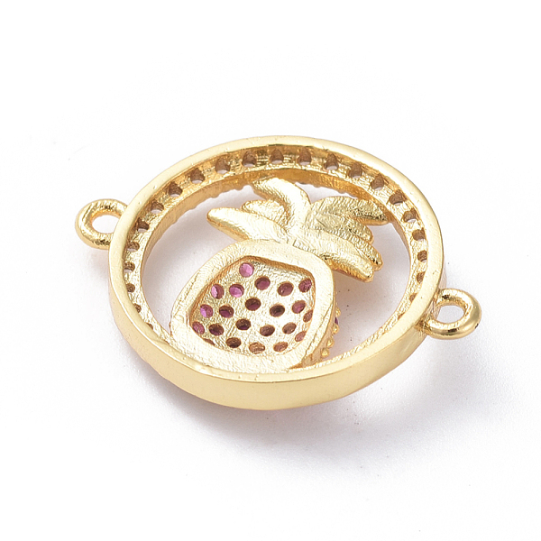 PandaHall Brass Micro Pave Cubic Zirconia Links connectors, Ring and Pineapple, Hot Pink, Golden, 15x19x3mm, Hole: 1.2mm Brass+Cubic...
PandaHall Brass Micro Pave Cubic Zirconia Links connectors, Ring and Pineapple, Hot Pink, Golden, 15x19x3mm, Hole: 1.2mm Brass+Cubic...