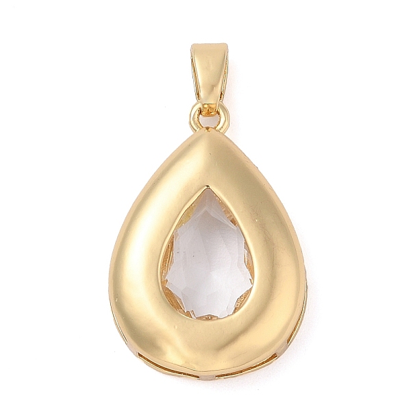 PandaHall Rack Plating Brass Pendants, Teardrop Shaped Glass Charms, Long-Lasting Plated, Cadmium Free & Lead Free, Real 18K Gold Plated..., Clear
PandaHall Rack Plating Brass Pendants, Teardrop Shaped Glass Charms, Long-Lasting Plated, Cadmium Free & Lead Free, Real 18K Gold Plated..., Clear
