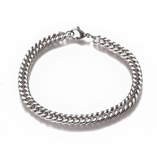 PandaHall Men's Cuban Link Chain Bracelets, Fashionable 304 Stainless Steel Bracelets, with Lobster Claw Clasps, Stainless Steel Color...
PandaHall Men's Cuban Link Chain Bracelets, Fashionable 304 Stainless Steel Bracelets, with Lobster Claw Clasps, Stainless Steel Color...