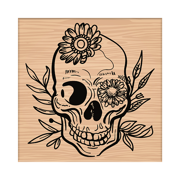 PandaHall CRASPIRE 1Pc Beechwood Stamps, with 1Pc Resin Stamp Sheet, Square, Scrapbook Accessories, Skull Pattern, 7.5x7.5x2.3cm Resin Skull
PandaHall CRASPIRE 1Pc Beechwood Stamps, with 1Pc Resin Stamp Sheet, Square, Scrapbook Accessories, Skull Pattern, 7.5x7.5x2.3cm Resin Skull