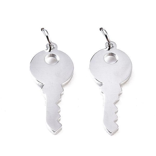 PandaHall 304 Stainless Steel Charms, Laser Cut, with Jump Rings, Key, Stainless Steel Color, 14.5x6x0.7mm, Jump Ring: 3x0.4mm, 2.2mm inner...
PandaHall 304 Stainless Steel Charms, Laser Cut, with Jump Rings, Key, Stainless Steel Color, 14.5x6x0.7mm, Jump Ring: 3x0.4mm, 2.2mm inner...