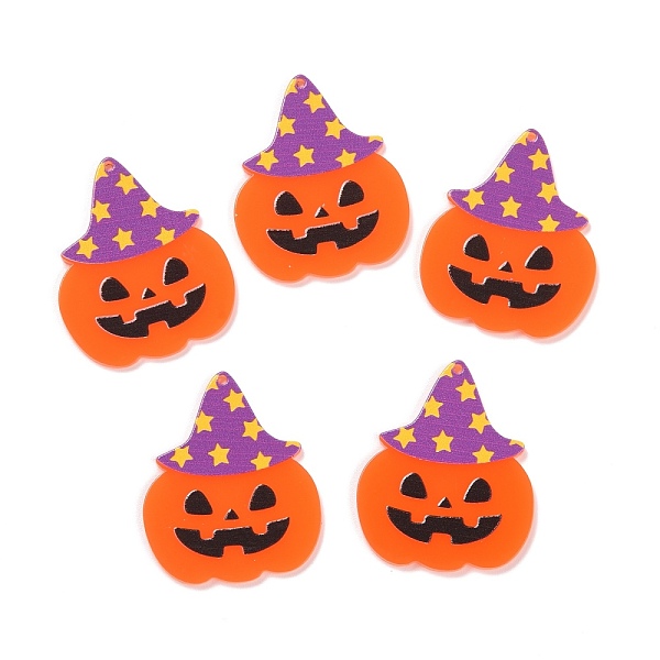 PandaHall Acrylic Pendants, for Halloween, Pumpkin with Hat, Dark Orange, 39x33x2mm, Hole: 1.5mm Acrylic Pumpkin
PandaHall Acrylic Pendants, for Halloween, Pumpkin with Hat, Dark Orange, 39x33x2mm, Hole: 1.5mm Acrylic Pumpkin