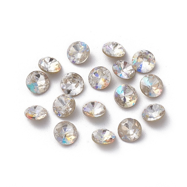PandaHall K9 Glass Rhinestone Cabochons, Nail Art Decoration Accessories, Flat Round, Crystal AB, 5mm Rhinestone Flat Round Clear
PandaHall K9 Glass Rhinestone Cabochons, Nail Art Decoration Accessories, Flat Round, Crystal AB, 5mm Rhinestone Flat Round Clear