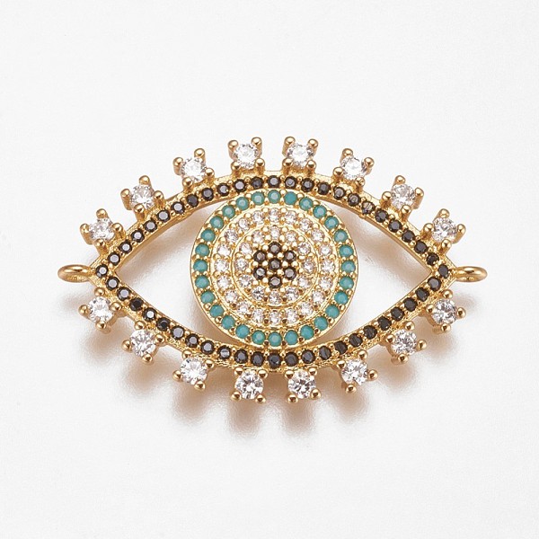 PandaHall Brass Micro Pave Cubic Zirconia Links, Eye, Deep Sky Blue, Golden, 19x30x2.5mm, Hole: 1mm Brass+Cubic Zirconia Eye Blue
PandaHall Brass Micro Pave Cubic Zirconia Links, Eye, Deep Sky Blue, Golden, 19x30x2.5mm, Hole: 1mm Brass+Cubic Zirconia Eye Blue