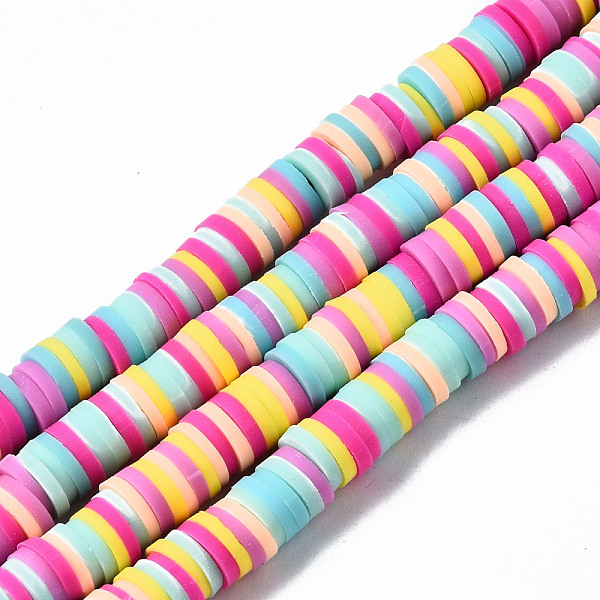 PandaHall Handmade Polymer Clay Beads Strands, for DIY Jewelry Crafts Supplies, Heishi Beads, Disc/Flat Round, Colorful, 6x0.5~1mm, Hole...
PandaHall Handmade Polymer Clay Beads Strands, for DIY Jewelry Crafts Supplies, Heishi Beads, Disc/Flat Round, Colorful, 6x0.5~1mm, Hole...