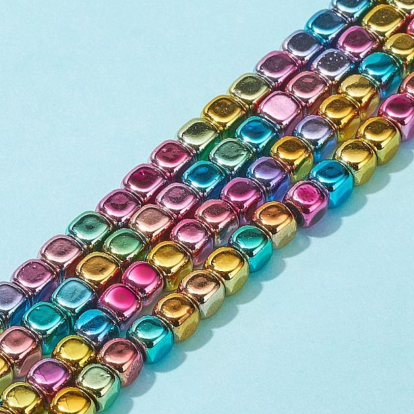 PandaHall Rainbow Color Electroplate Non-magnetic Synthetic Hematite Beads Strands, Cube, Multi-color Plated, 4x4x4mm, Hole: 0.8mm, about...
PandaHall Rainbow Color Electroplate Non-magnetic Synthetic Hematite Beads Strands, Cube, Multi-color Plated, 4x4x4mm, Hole: 0.8mm, about...