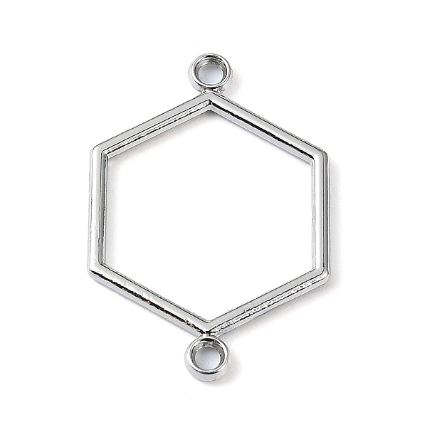 PandaHall Rack Plating Alloy Links Connector Charms, Hexagon, Platinum, 25x16.5x1.5mm, Hole: 1.5mm Alloy Hexagon
PandaHall Rack Plating Alloy Links Connector Charms, Hexagon, Platinum, 25x16.5x1.5mm, Hole: 1.5mm Alloy Hexagon