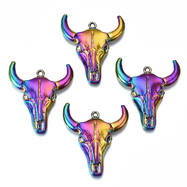 PandaHall Rainbow Color Alloy Pendants, Cadmium Free & Lead Free, Ox-Head, 33x29x4.5mm, Hole: 1.4mm Alloy Other Animal
PandaHall Rainbow Color Alloy Pendants, Cadmium Free & Lead Free, Ox-Head, 33x29x4.5mm, Hole: 1.4mm Alloy Other Animal