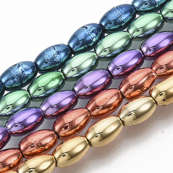 PandaHall Electroplated Non-magnetic Synthetic Hematite Beads Strands, Oval, Mixed Color, 8x5mm, Hole: 1mm, about 51~52pcs/Strand, 15.94...
PandaHall Electroplated Non-magnetic Synthetic Hematite Beads Strands, Oval, Mixed Color, 8x5mm, Hole: 1mm, about 51~52pcs/Strand, 15.94...