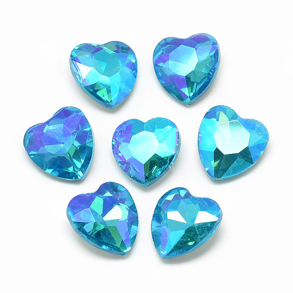 PandaHall Pointed Back Glass Rhinestone Cabochons, Faceted, Back Plated, AB Color Plated, Heart, Deep Sky Blue, 12.2x11.8x5mm Glass...
PandaHall Pointed Back Glass Rhinestone Cabochons, Faceted, Back Plated, AB Color Plated, Heart, Deep Sky Blue, 12.2x11.8x5mm Glass...