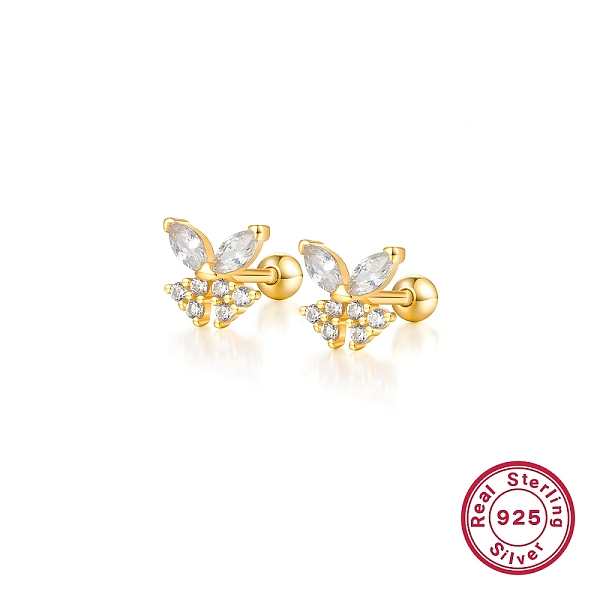 PandaHall 925 Sterling Silver Micro Pave Cubic Zirconia Stud Earrings for Women, Butterfly, Real 18K Gold Plated, 68x70mm Cubic Zirconia
PandaHall 925 Sterling Silver Micro Pave Cubic Zirconia Stud Earrings for Women, Butterfly, Real 18K Gold Plated, 68x70mm Cubic Zirconia