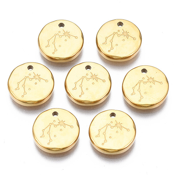 PandaHall 316 Surgical Stainless Steel Charms, Flat Round with Constellation, Real 14K Gold Plated, Aquarius, 10x2mm, Hole: 1mm 316 Surgical...
PandaHall 316 Surgical Stainless Steel Charms, Flat Round with Constellation, Real 14K Gold Plated, Aquarius, 10x2mm, Hole: 1mm 316 Surgical...