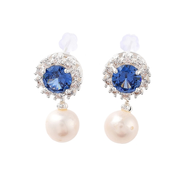 PandaHall Natural Pearl Dangle Stud Earrings, with Brass Glass Findings and 925 Sterling Silver Pins, Round, Silver, 22x11.5mm Pearl Round..., White
PandaHall Natural Pearl Dangle Stud Earrings, with Brass Glass Findings and 925 Sterling Silver Pins, Round, Silver, 22x11.5mm Pearl Round..., White