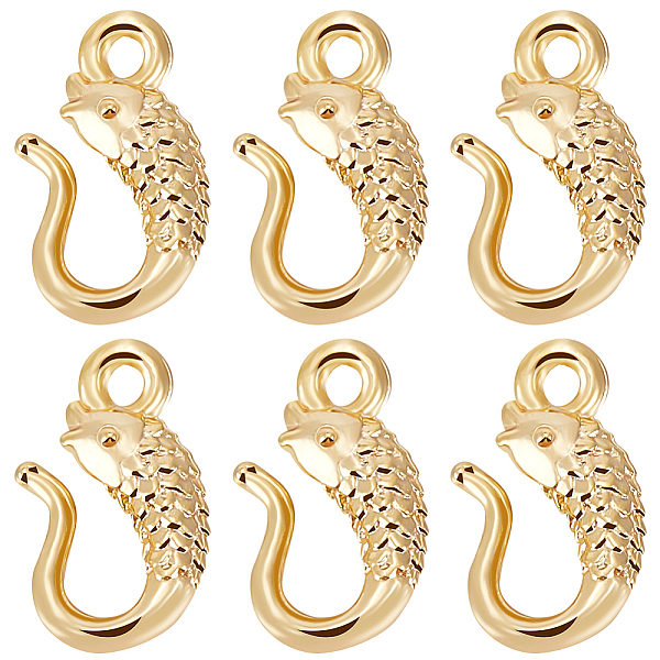PandaHall Beebeecraft 1 Box 30Pcs Fish S-Hook Clasps 18K Gold Plated Brass Pinch Clasp Bails with Hoop for DIY Bracelet Necklace Making...
PandaHall Beebeecraft 1 Box 30Pcs Fish S-Hook Clasps 18K Gold Plated Brass Pinch Clasp Bails with Hoop for DIY Bracelet Necklace Making...