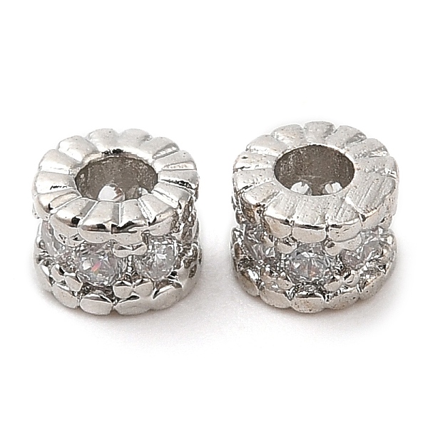 PandaHall Rack Plating Brass Micro Pave Cubic Zirconia Beads, Long-Lasting Plated, Lead Free & Cadmium Free, Column, Platinum, 4x3mm, Hole..., Clear
PandaHall Rack Plating Brass Micro Pave Cubic Zirconia Beads, Long-Lasting Plated, Lead Free & Cadmium Free, Column, Platinum, 4x3mm, Hole..., Clear