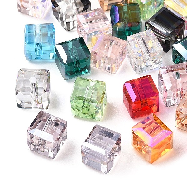 PandaHall Faceted Transparent Glass Beads, Cube, Mixed Color, 7x7x7mm, Hole: 1.4mm Glass Cube Multicolor
PandaHall Faceted Transparent Glass Beads, Cube, Mixed Color, 7x7x7mm, Hole: 1.4mm Glass Cube Multicolor
