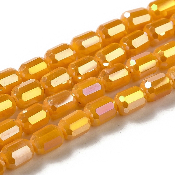 PandaHall Electroplate Glass Beads Strands, Faceted, AB Color, Column, Dark Orange, 4x5~6mm, Hole: 1mm, about 80pcs/strand, 18.11''(46cm)...
PandaHall Electroplate Glass Beads Strands, Faceted, AB Color, Column, Dark Orange, 4x5~6mm, Hole: 1mm, about 80pcs/strand, 18.11''(46cm)...