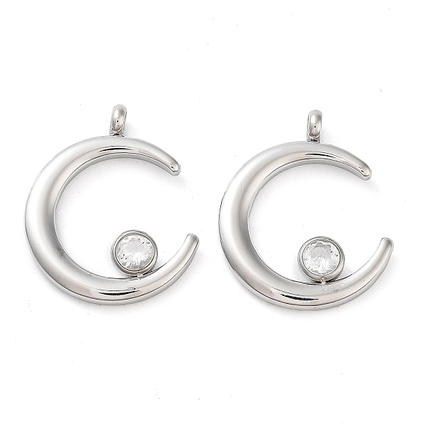 PandaHall 304 Stainless Steel Pendants, with Rhinestone, Stainless Steel Color, Double Horn/Crescent Moon Charm, Crystal, 18x15x2.5mm, Hole..., Clear
PandaHall 304 Stainless Steel Pendants, with Rhinestone, Stainless Steel Color, Double Horn/Crescent Moon Charm, Crystal, 18x15x2.5mm, Hole..., Clear