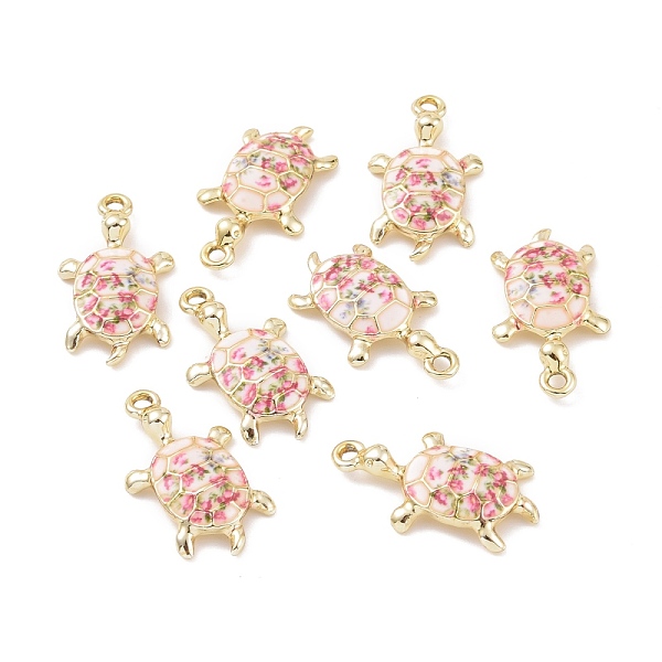 PandaHall Alloy Enamel Pendants, Light Gold, Tortoise, Camellia, 24~24.5x13.5x5mm, Hole: 1.8mm Alloy+Enamel Tortoise Pink
PandaHall Alloy Enamel Pendants, Light Gold, Tortoise, Camellia, 24~24.5x13.5x5mm, Hole: 1.8mm Alloy+Enamel Tortoise Pink