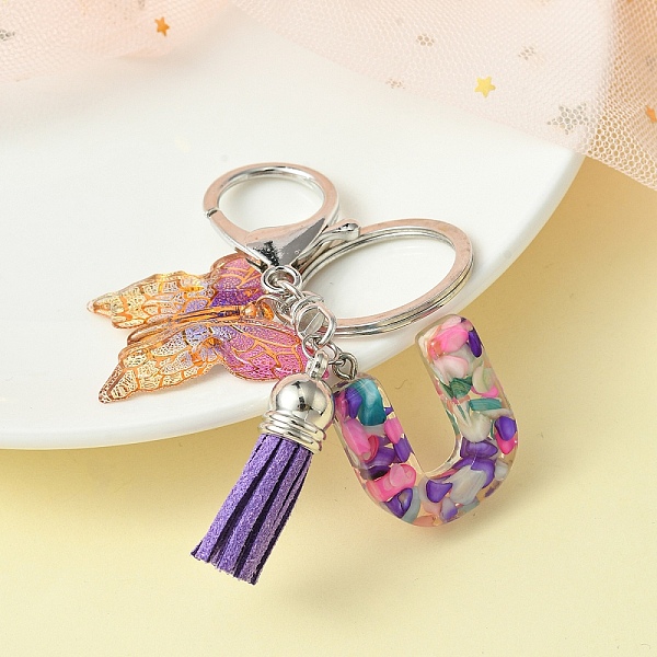 PandaHall Resin Letter & Acrylic Butterfly Charms Keychain, Tassel Pendant Keychain with Alloy Keychain Clasp, Letter U, 9cm Acrylic Letter...
PandaHall Resin Letter & Acrylic Butterfly Charms Keychain, Tassel Pendant Keychain with Alloy Keychain Clasp, Letter U, 9cm Acrylic Letter...