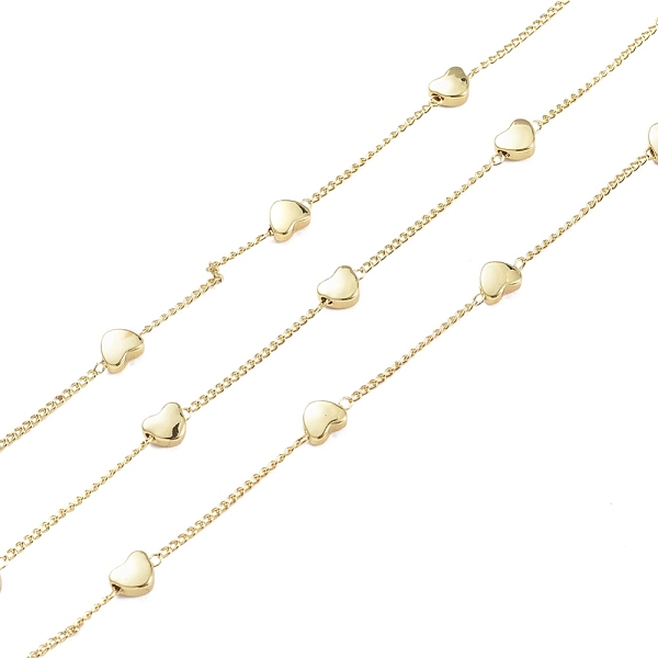 PandaHall 3.28 Feet Handmade Brass Twisted Chains, Curb Chains, Soldered, with Heart Beads, Long-Lasting Plated, Real 18K Gold Plated, 1x1mm...
PandaHall 3.28 Feet Handmade Brass Twisted Chains, Curb Chains, Soldered, with Heart Beads, Long-Lasting Plated, Real 18K Gold Plated, 1x1mm...