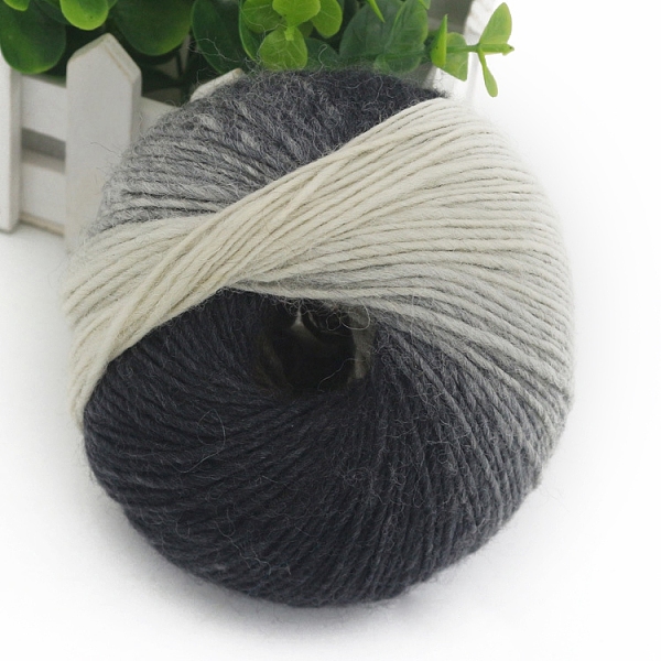 PandaHall Gradient Color Wool Thread, Section Dyed Icelandic Wool Thread, Soft and Warm, for Hand-woven Shawl Scarf Hat, Black & White, 2mm...
PandaHall Gradient Color Wool Thread, Section Dyed Icelandic Wool Thread, Soft and Warm, for Hand-woven Shawl Scarf Hat, Black & White, 2mm...