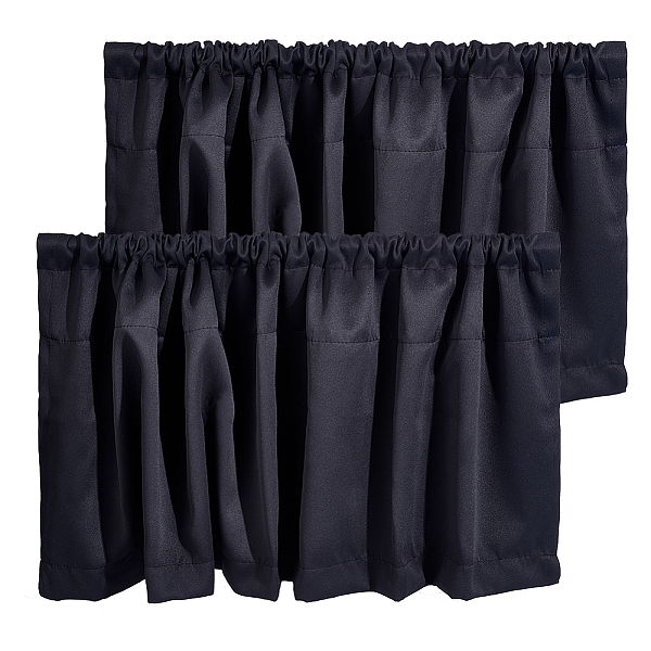 PandaHall OLYCRAFT 2 Panels Black Blackout Valances Half Window Curtain Small Window Rod Pocket Kitchen Valances Short Winow Valance Curtain...
PandaHall OLYCRAFT 2 Panels Black Blackout Valances Half Window Curtain Small Window Rod Pocket Kitchen Valances Short Winow Valance Curtain...