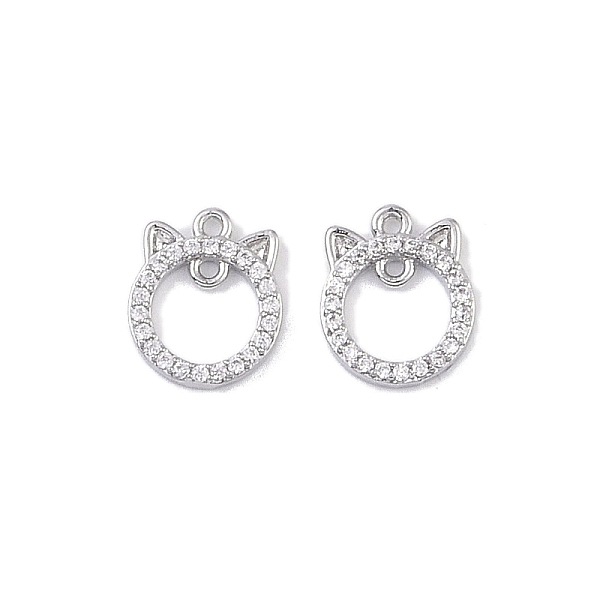 PandaHall Brass Micro Pave Clear Cubic Zirconia Connector Charms, Hollow Cat Links, Real Platinum Plated, 10x8x1.4mm, Hole: 0.8mm...
PandaHall Brass Micro Pave Clear Cubic Zirconia Connector Charms, Hollow Cat Links, Real Platinum Plated, 10x8x1.4mm, Hole: 0.8mm...