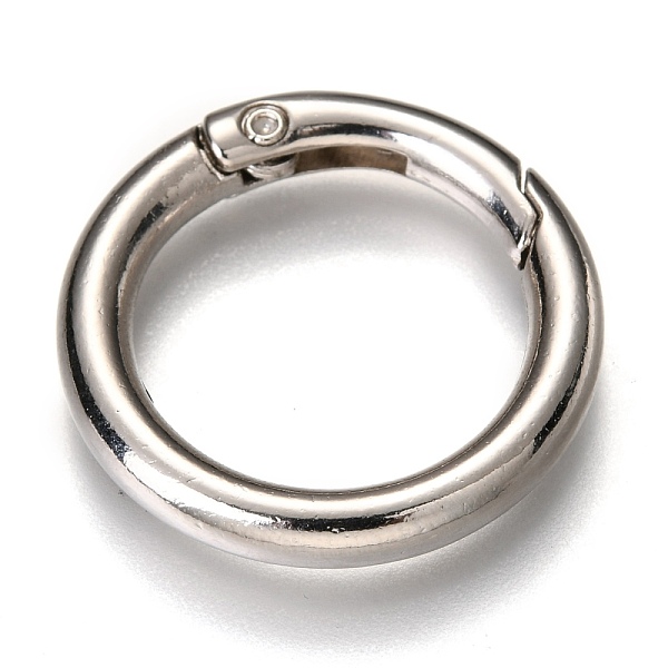 PandaHall Zinc Alloy Spring Gate Rings, O Rings, Platinum, 27x4mm, Inner Diameter: 20mm Alloy
PandaHall Zinc Alloy Spring Gate Rings, O Rings, Platinum, 27x4mm, Inner Diameter: 20mm Alloy