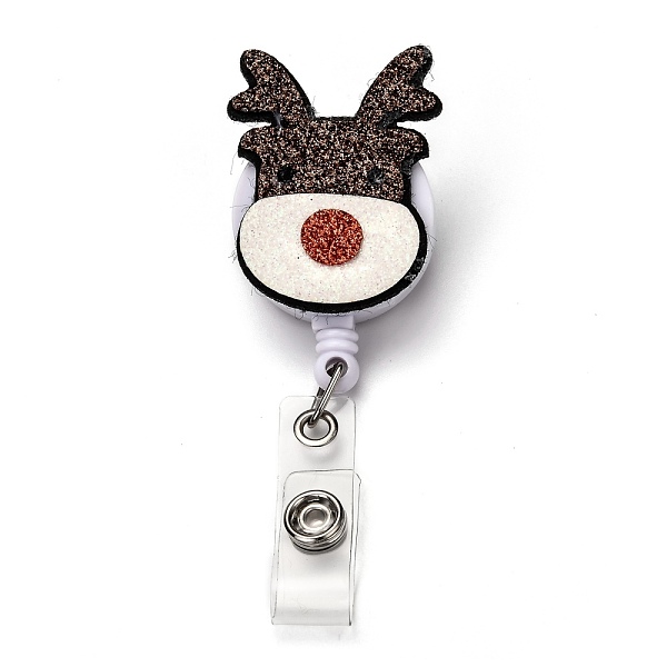 PandaHall Christmas Reindeer/Stag/Deer Glitter Powder Felt & ABS Plastic Badge Reel, Retractable Badge Holder, with Iron Alligator Clip...
PandaHall Christmas Reindeer/Stag/Deer Glitter Powder Felt & ABS Plastic Badge Reel, Retractable Badge Holder, with Iron Alligator Clip...
