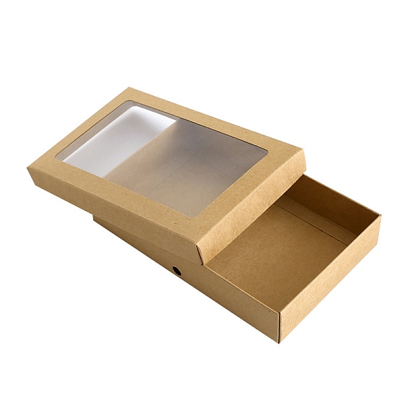 PandaHall Kraft Paper Gift Box, with Clear PVC Window, Rectangle, Goldenrod, 22x14x4.3cm Paper Rectangle Gold
PandaHall Kraft Paper Gift Box, with Clear PVC Window, Rectangle, Goldenrod, 22x14x4.3cm Paper Rectangle Gold