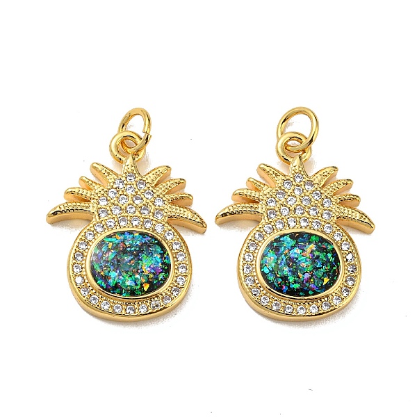 PandaHall Brass Micro Pave Cubic Zirconia with Synthetic Opal Pendants, with Jump Ring, Real 18K Gold Plated, Pineapple, Pineapple...
PandaHall Brass Micro Pave Cubic Zirconia with Synthetic Opal Pendants, with Jump Ring, Real 18K Gold Plated, Pineapple, Pineapple...