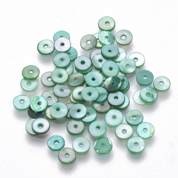 PandaHall Natural Freshwater Shell Beads, Dyed, Disc, Light Sea Green, 6x1mm, Hole: 1.2mm Freshwater Shell Disc Green
PandaHall Natural Freshwater Shell Beads, Dyed, Disc, Light Sea Green, 6x1mm, Hole: 1.2mm Freshwater Shell Disc Green