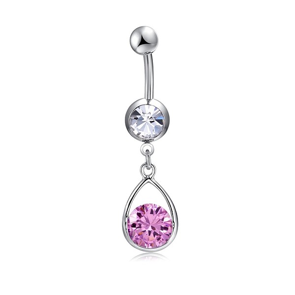 PandaHall Brass Cubic Zirconia Navel Ring, Belly Rings, with 304 Stainless Steel Bar, Cadmium Free & Lead Free, teardrop, Pink, 41mm, Bar...
PandaHall Brass Cubic Zirconia Navel Ring, Belly Rings, with 304 Stainless Steel Bar, Cadmium Free & Lead Free, teardrop, Pink, 41mm, Bar...