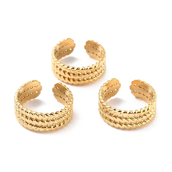 PandaHall Ion Plating(IP) 304 Stainless Steel Finger Rings, Cuff Rings, Long-Lasting Plated, Textured, Golden, US Size 6 3/4(17.1mm), 8mm...
PandaHall Ion Plating(IP) 304 Stainless Steel Finger Rings, Cuff Rings, Long-Lasting Plated, Textured, Golden, US Size 6 3/4(17.1mm), 8mm...