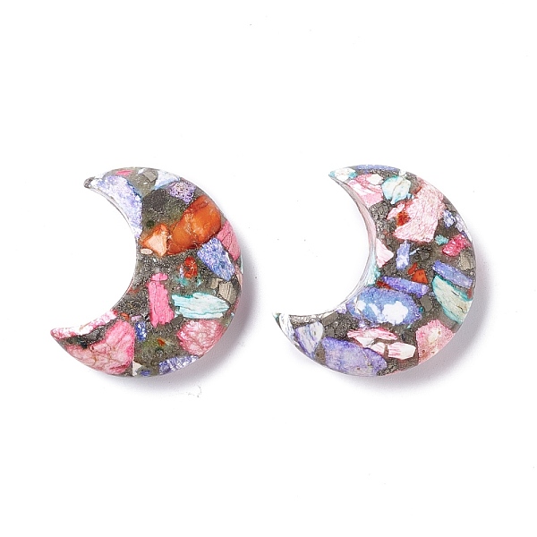 PandaHall Assembled Synthetic Pyrite and Dyed Howlite Cabochons, Moon, 30x25x9mm Howlite Moon
PandaHall Assembled Synthetic Pyrite and Dyed Howlite Cabochons, Moon, 30x25x9mm Howlite Moon
