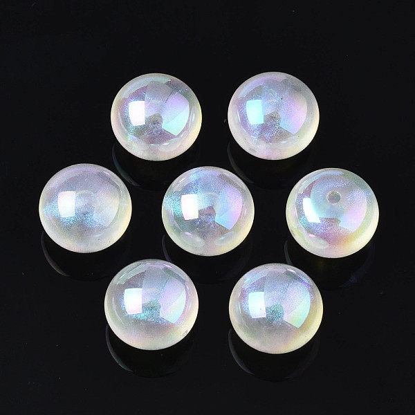 PandaHall Opaque Acrylic Beads, AB Color Plated, with Glitter Powder, Half Drilled, Flat Round, White, 10x7mm, Hole: 1.2mm Acrylic Flat...
PandaHall Opaque Acrylic Beads, AB Color Plated, with Glitter Powder, Half Drilled, Flat Round, White, 10x7mm, Hole: 1.2mm Acrylic Flat...